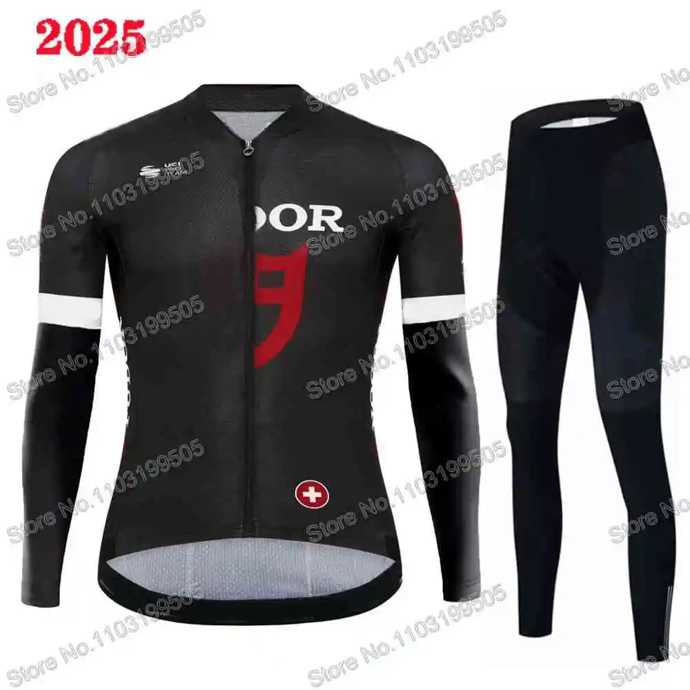 Tudorful Team Cycling Jersey Set Long Sleeve Mens Clothing Suit Bike Road Shirts Bicycle Pants Tights Bib MTB Uniform