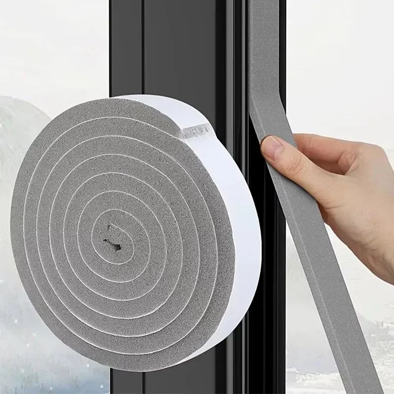 Self-Adhesive Foam Window and Door Sealing Strip Tape Weather Stripping Resilience Soundproof Windproof Insulation 32M