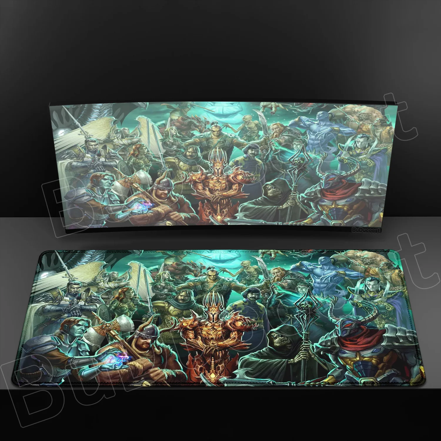 Heroes of Might and Magic Medieval Game Desk Mat - HD Print XXL Non-Slip Mouse Pad