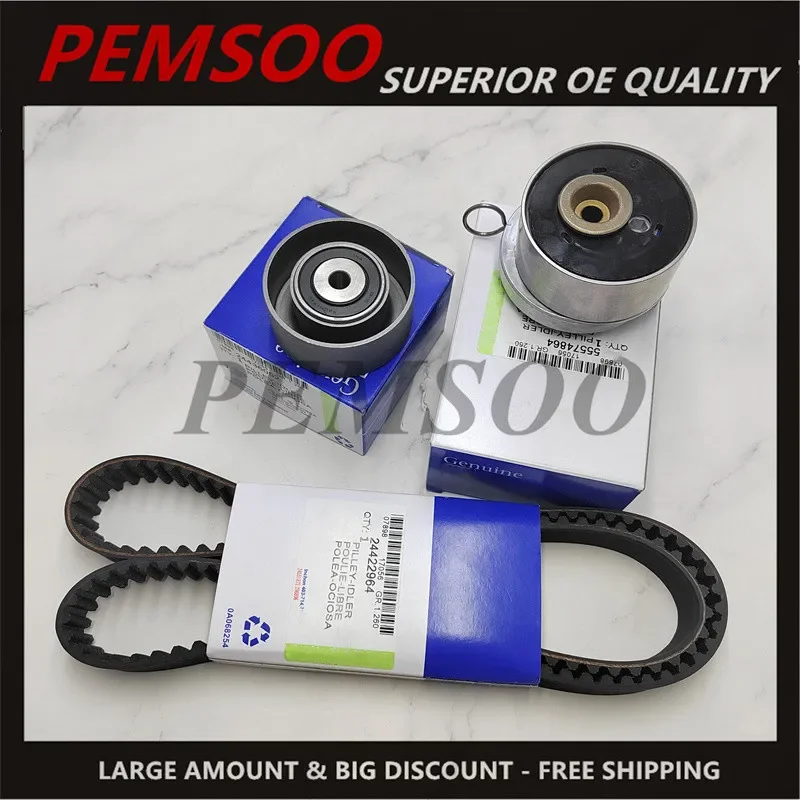 

Timing Belt Tensioner Set For Chevrolet Aveo Cruze Trax Vauxhall Opel Insignia Zafira1.8 24463052 95516740 55574864 24422964