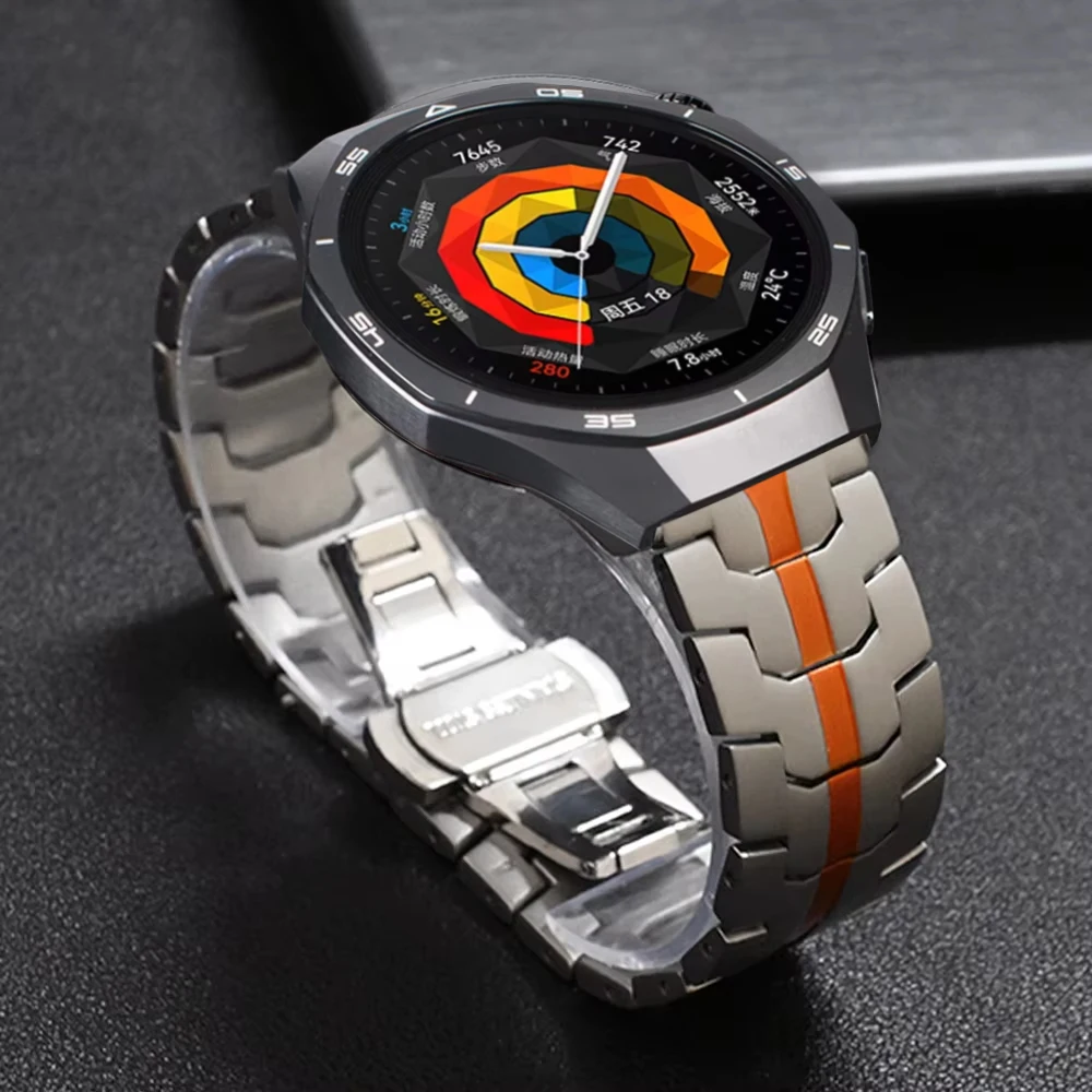 Sleek 22mm Stainless Steel Watch Band