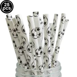 Soccer Party Disposable Tableware Set - Paper Plates, Napkins, Straws, and Cups for Football - Themed Celebrations (MINT GREEN)