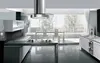 Stainless Steel round island chimney range hood 3