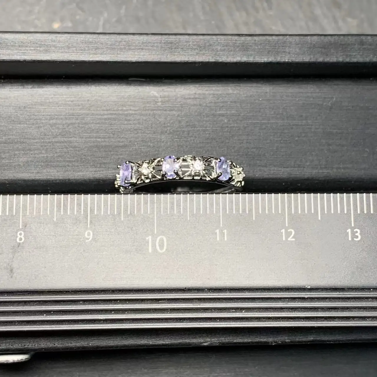 5*3MM Natural Tanzanite Ring Adjustable Female Ring Jewelry for Women Gift Wholesale High Quality Vintage Fine
