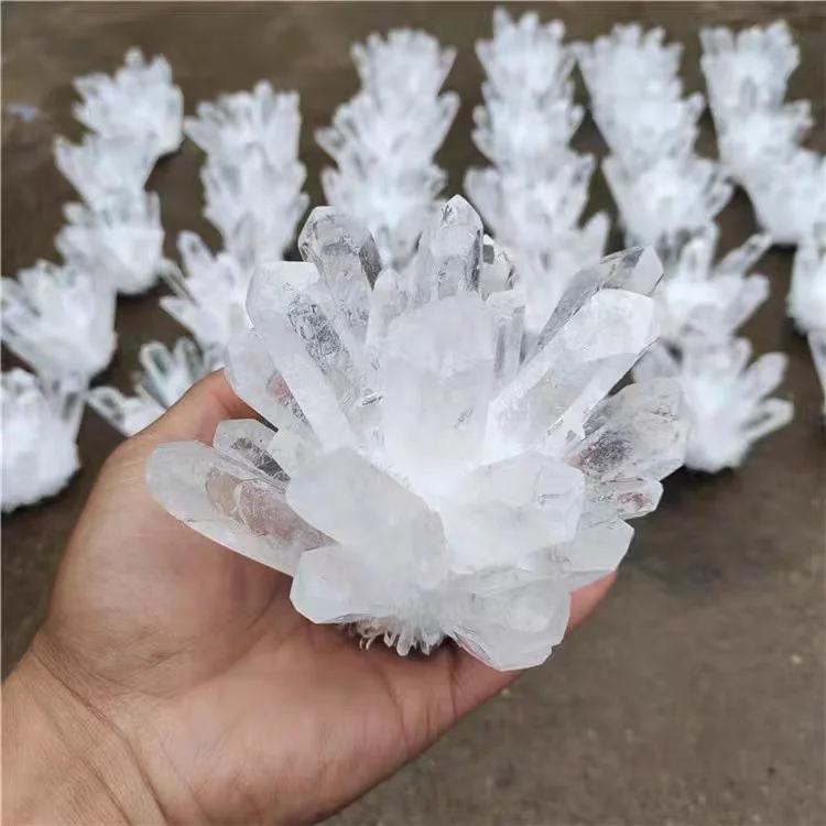 Natural White Crystal Stone, Bohemian style, exquisite home office ornaments