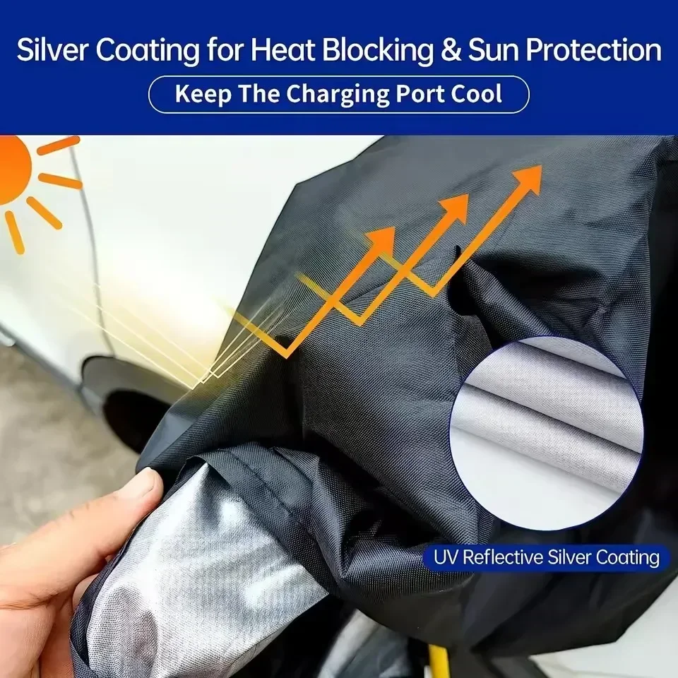 Waterproof Magnetic Rain Cover for EV Charger Port - Outdoor Protector
