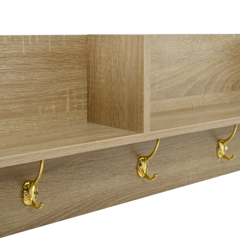 4-teiliges Komplettes Flur-Möbelset, Eingangsbereich-Aufbewahrungskombination mit Schuhschrank, Bank, Wandschrank & Spiegel – Detail 25