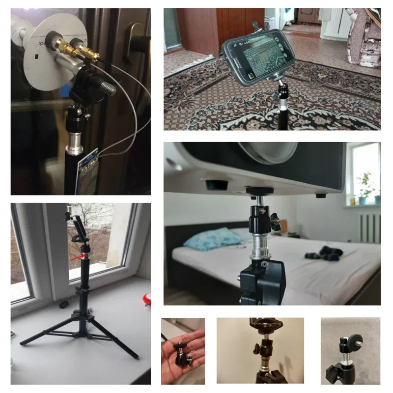 Mini Tripod Ball Head,360 Degree Rotation Tilt Head,with 1/4'' Screw, for Monopod Selfie Stick DSLR Action Camera Mobile Phones