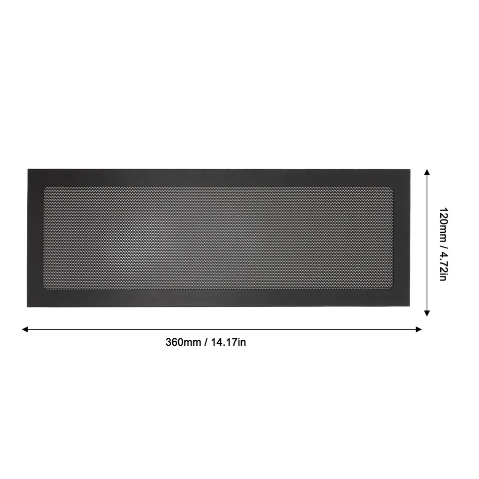 PC Fan Dust Filter Magnetic Frame Computer Fan Grills Dust Mesh Multipurpose PVC for Computer Case PSU for Computer Cooler Fan