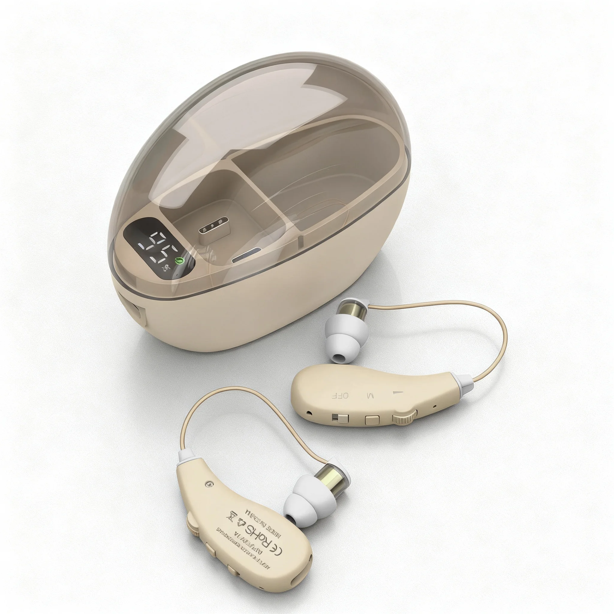 מכשיר שמיעה נטען BTE הכי טוב זול מיני מגבר דיגיטלי לאוזניים אודיפונוס מגבר קול נייד לקשישים חרשים