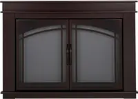 FN-5702 Fenwick Fireplace Glass Door, Oil Rubbed Bronze, Large 1