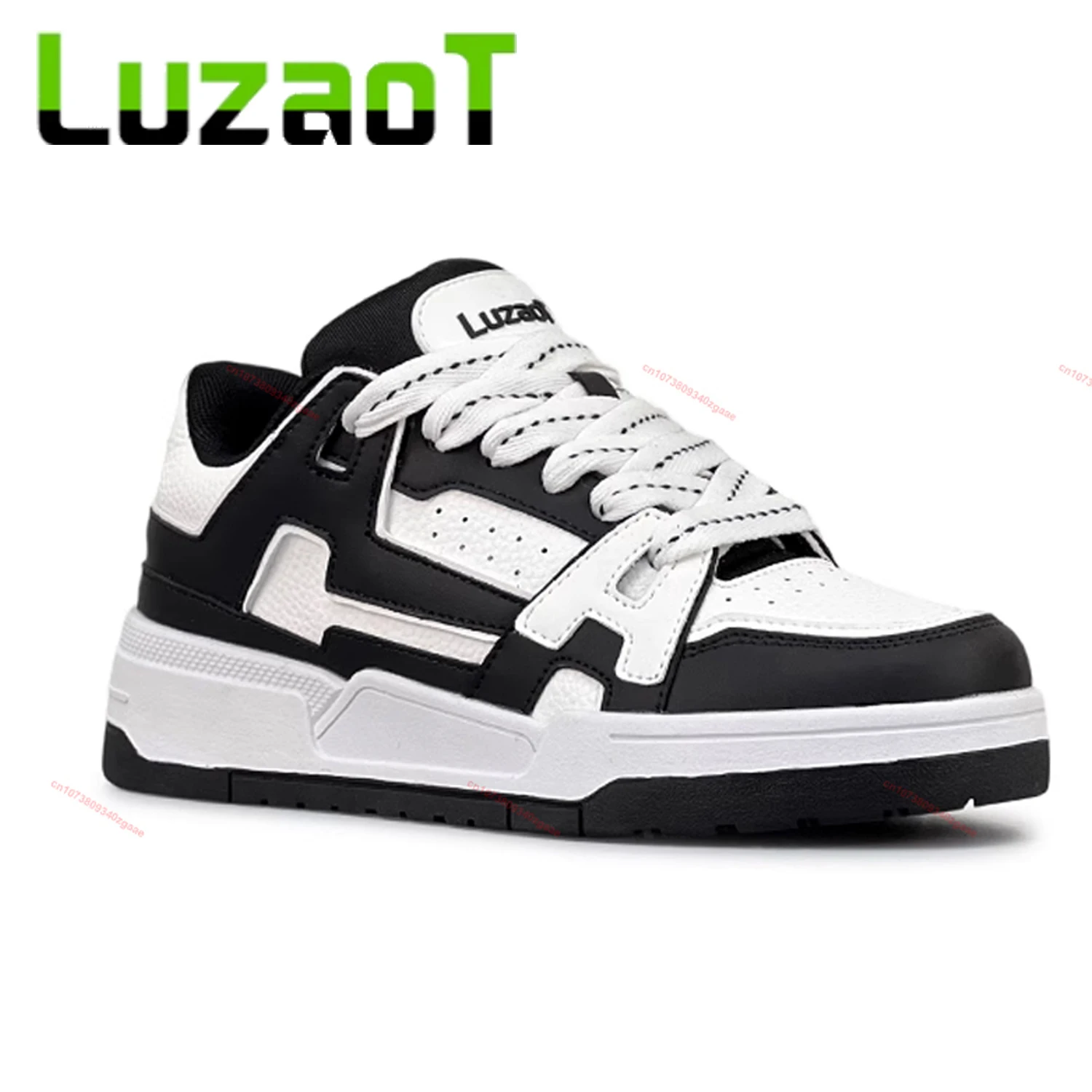 LUZAOT-Skateboard-Sneakers-Men-Y2k-Sneakers-Retro-Classic-Black-White ...