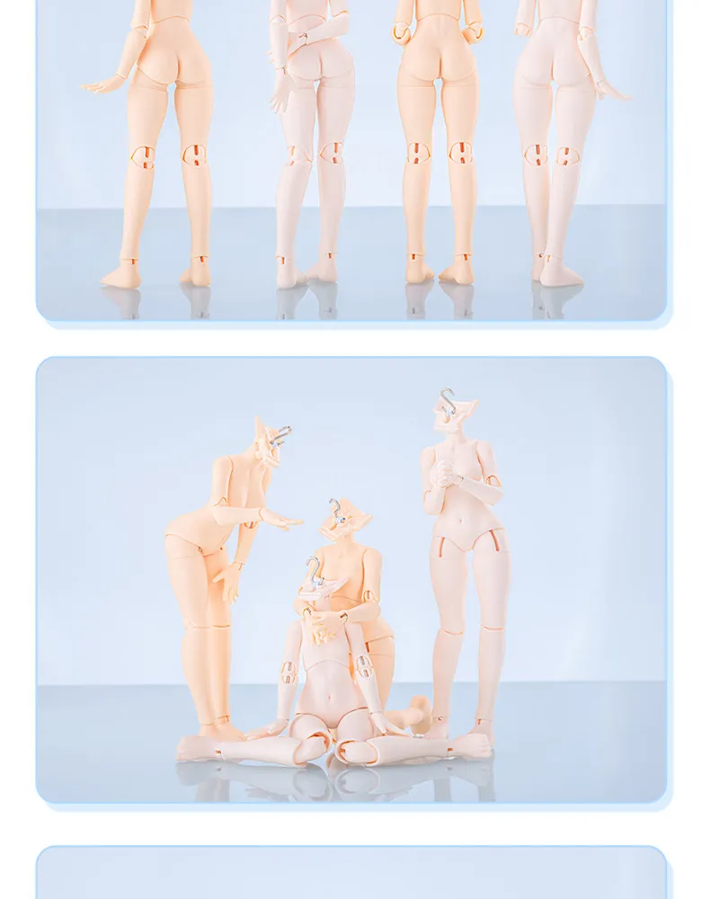 14,5 cm Bjd Mädchen Puppe Körper 1/12 Bjd Große Brüste Puppe Körper Bewegliche Gelenk Anime Figur Modell Anzug Für Ob11, P10, Ymy, 1/12 Bjd Puppe – Detail 6