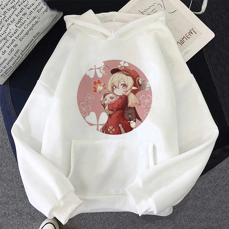 2023 New Genshin Impact Women Hoodies Klee Anime Cosplay Hoodied Sweatwear Harajuku Hoodie Clothes Tops Long Sleeve Sweatshirt women s fashion women s printed two piece jogging set casual pullover sweatwear long pants sweatshirt jogging setogging clothes