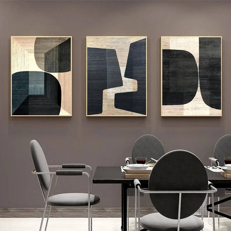 

Brown Geometric Poster Canvas Paintings for Home Decor Abstract Colors Canvas Print Paintings Living Room Office Decor Wholesale