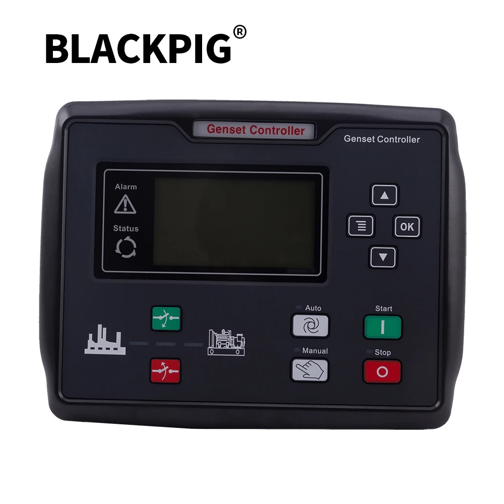 Контроллер генератора 6110N ATS с ЖК-дисплеем, дистанционное управление Авто стартом, электронная ЖК-плата, детали дизельного генератора, панель монитора