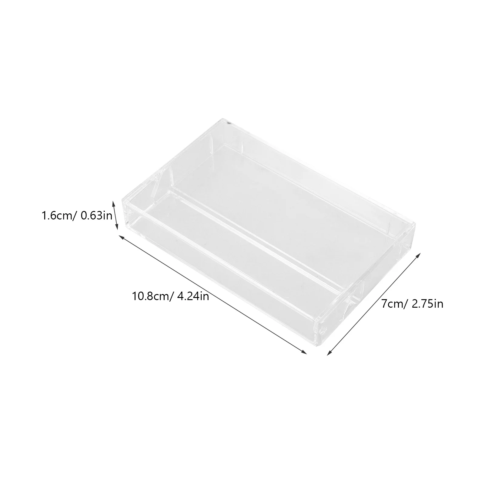 5pcs Cassette Tape Case Transparent Sturdy Dustproof Audio Boxes Collector DJ Storage Retro Music Preservation
