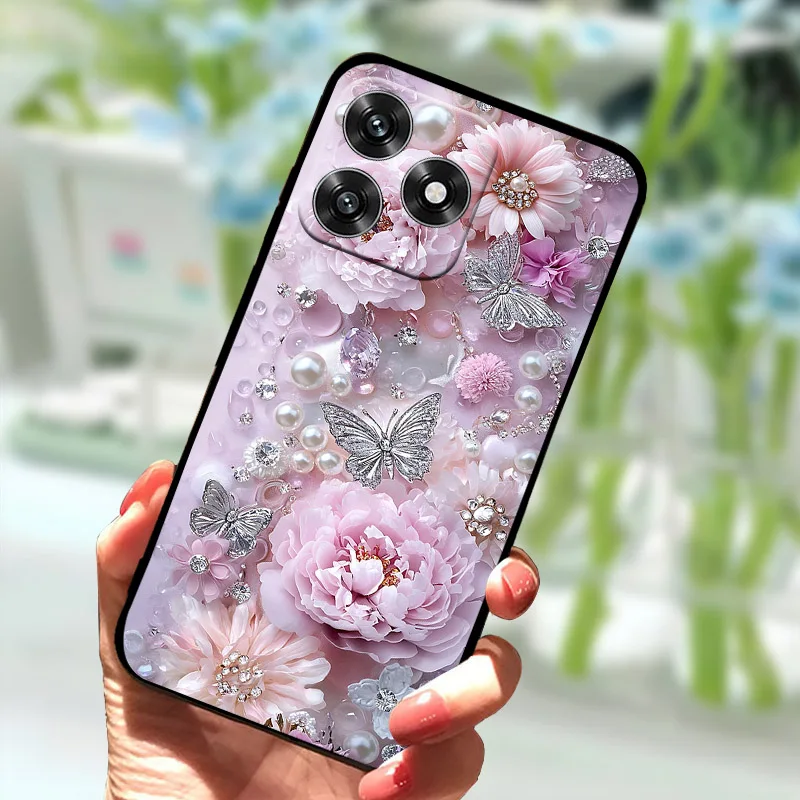 Premium Silicone Soft TPU Back Cover with Artistic Design for Smartphone Protection
