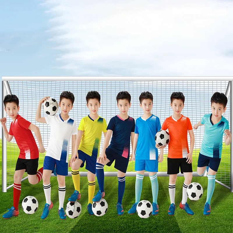 Breathable Kids Soccer Clothes: Moisture-Wicking Training Uniforms for Boys Lightweight Children Soccer Outfits