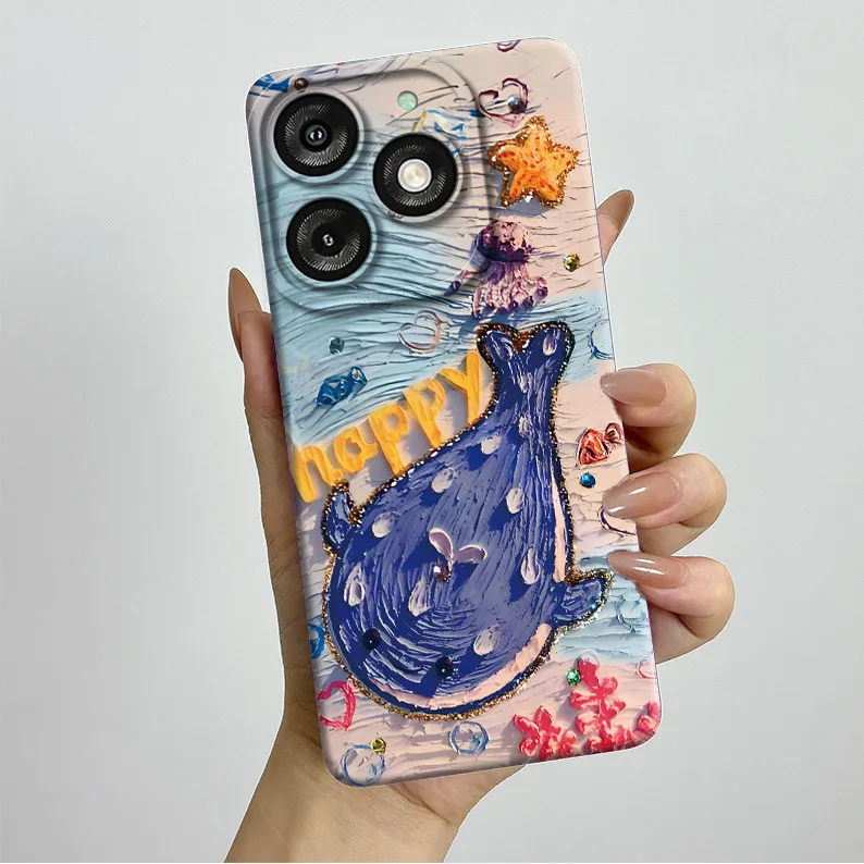 Pretty Butterfly Flowers Soft Silicone TPU Shockproof Phone Case Cover