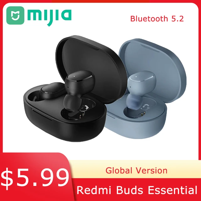 Xiaomi-auriculares inalámbricos MIJIA Redmi Buds Essential, audífonos TWS  con Bluetooth 5,2, impermeables, Mi Ture, versión Global, nuevos -  AliExpress