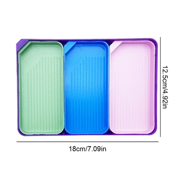 3/4 Set Diamond Art Painting Bead Sorting Trays 6