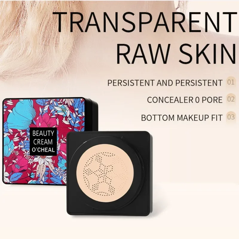 Magic Foundation Mushroom Head Air Cushion CC Cream Waterproof Brighten Foundation Cream Women Base Makeup Face Korean Cosmetics cc cream
