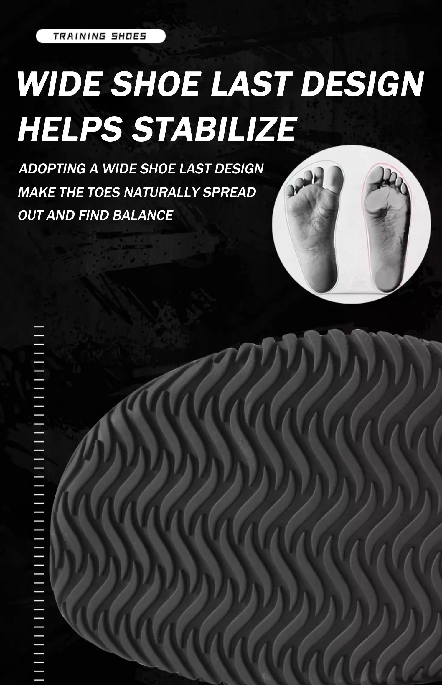 Description Picture 6 of itemTaoBo Brand ML All Black Strength Training Hard Pull Shoes for Men Women Big Size 47 46 Fitness Boxing Wrestling Sneakers