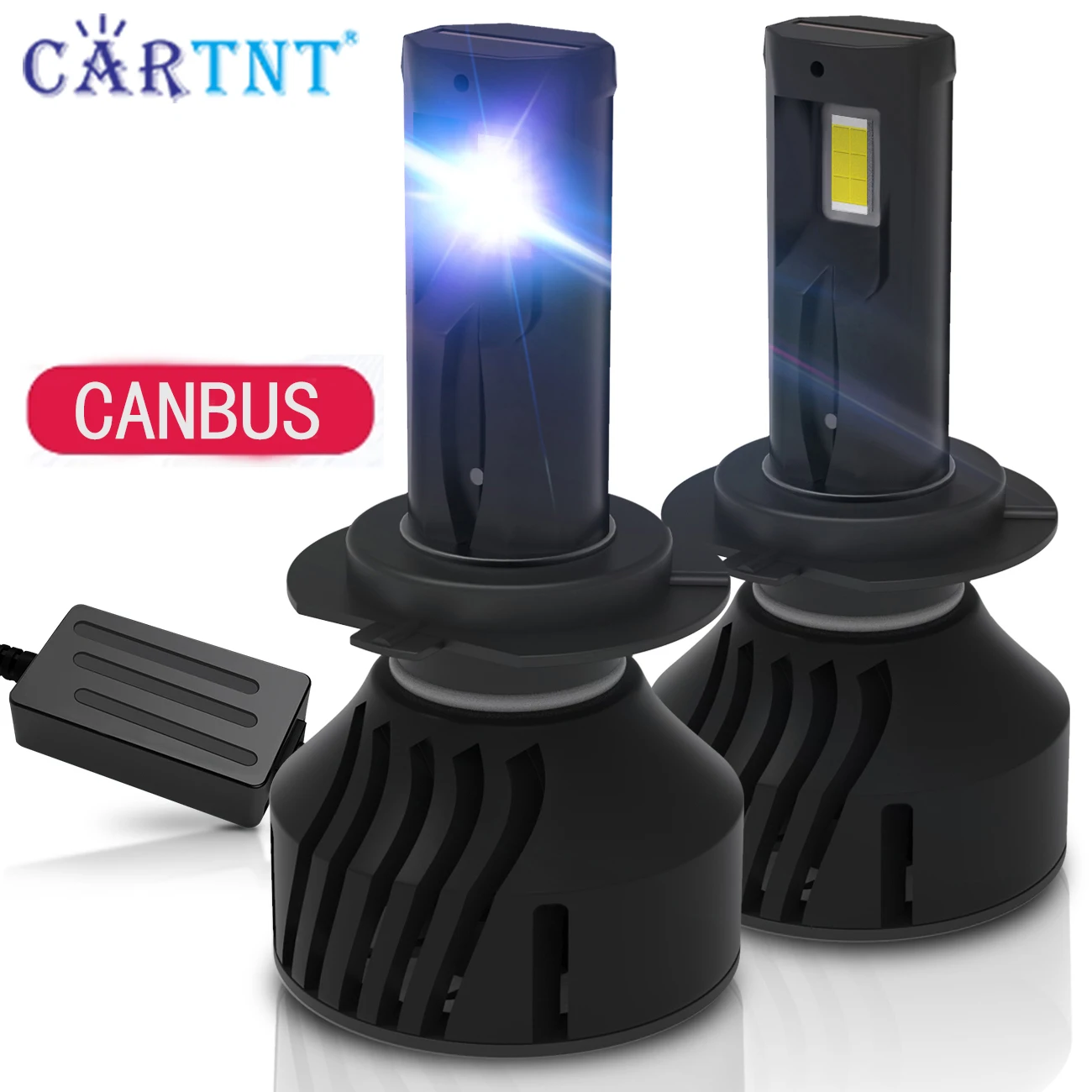 CarTnT 2PCS 22000LM H7 H8 H11 LED Car Headlights Bulb HB3 9005 HB4 9006 Canbus 120W 6000K Lights 12V 360 Degree Fog Lamp |