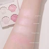 Shell Eyeshadow Palette Sparkling Pearlescent Glitter Eye Shadow Plate Diamond Highlight Eye Makeup Cosmetic for Autumn Winter