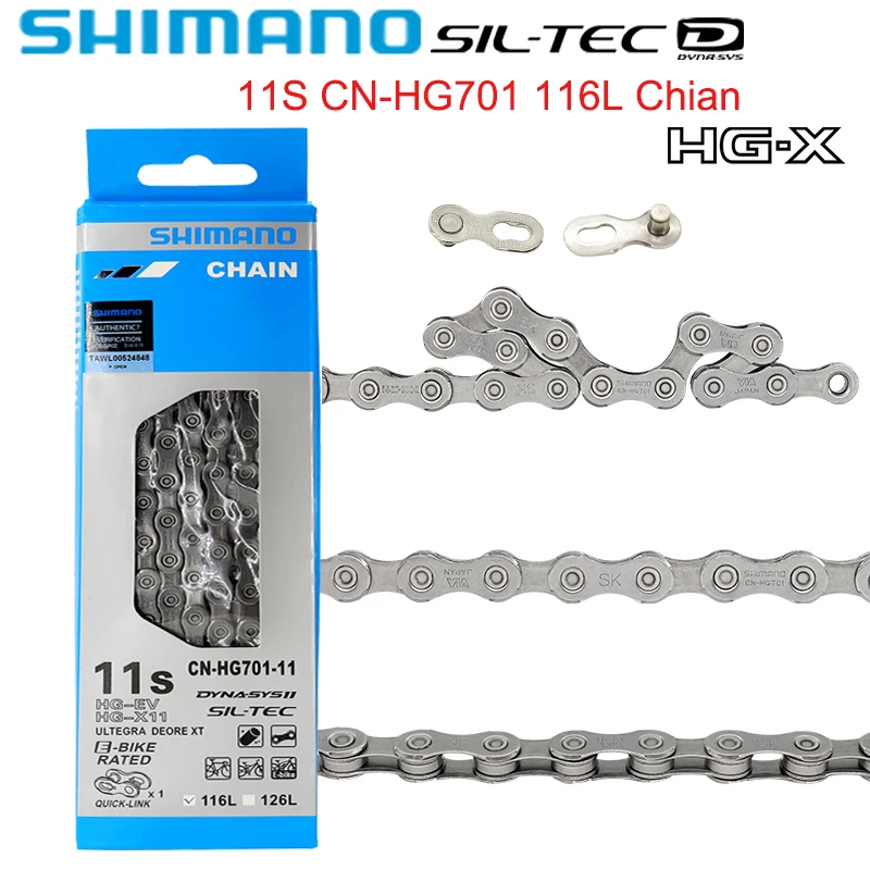 Shimano ULTEGRA DEORE XT HG701-11 Speed Bicycle chain 116L Chains Quick Link Connector M7000 M8000 5800 6800
