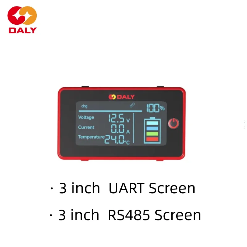 Daly 2024 KMS 스마트 BMS 와이파이 블루투스 모듈, 4.3 인치, 3 인치 LCD 스크린, UART RS485 케이블, Lifepo4 리튬 이온 배터리 액세서리