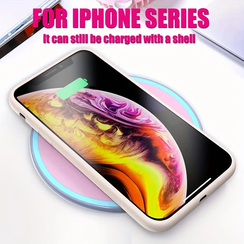 Premium Silicone Protective Case - Durable Solid Color Cover with Fall & Collision Protection