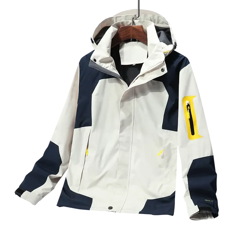 Men's Soft Shell Hooded Jacket: Windproof, Rainproof & Perfect for Outdoor Activities (Mountaineering, Hunting, Fishing)