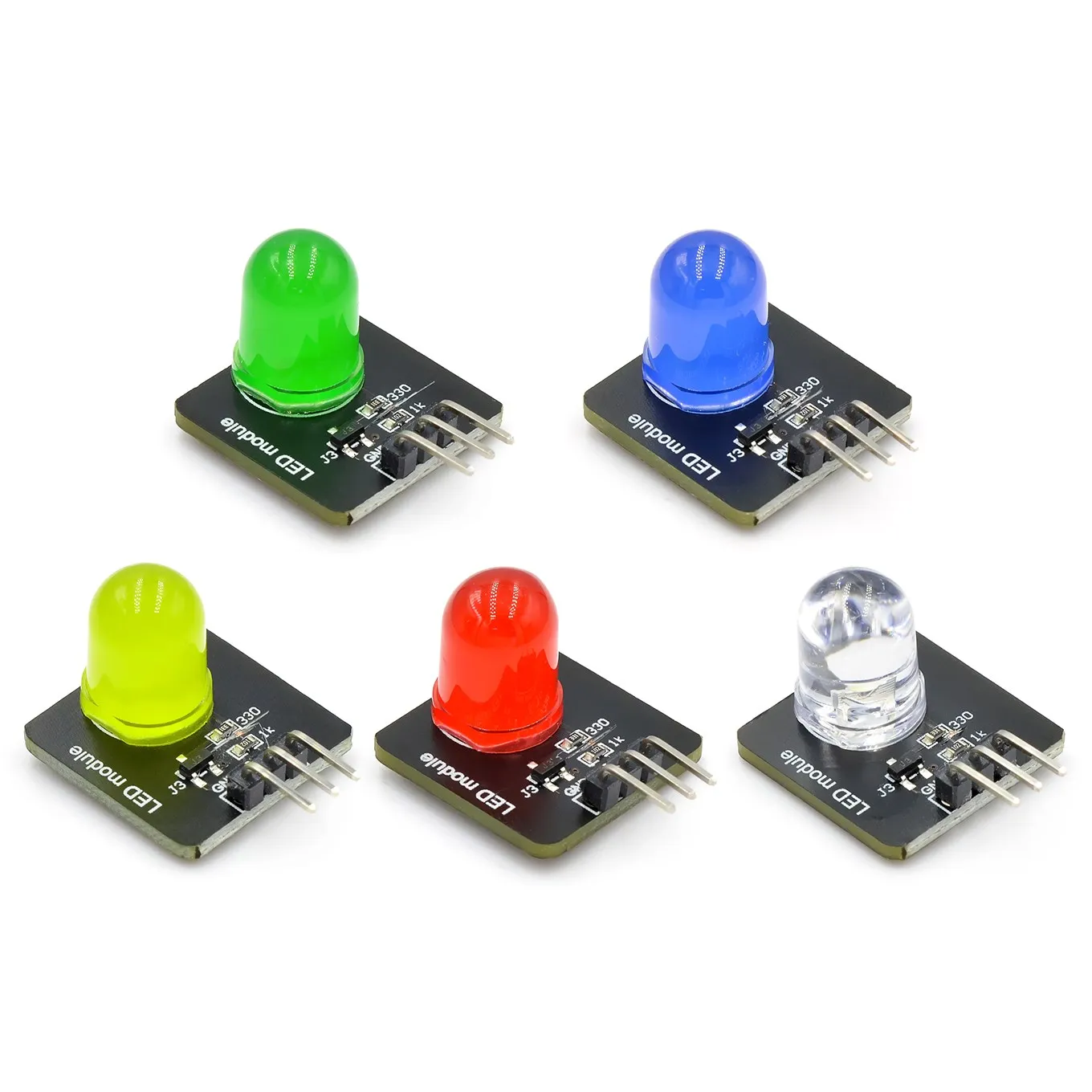 

Smart Electronic Building Block 10mm LED Light-emitting Module Indicator Light-emitting Tube Compatible With For Arduino