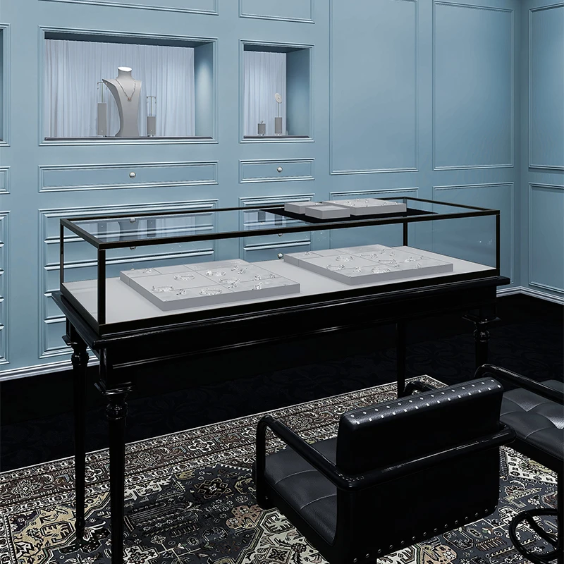 MISHITU 패션 디자인 주얼리 트레이 샵 전시 반지 귀걸이 팔찌 목걸이 디스플레이 트레이, 극세사 주얼리 디스플레이 소품