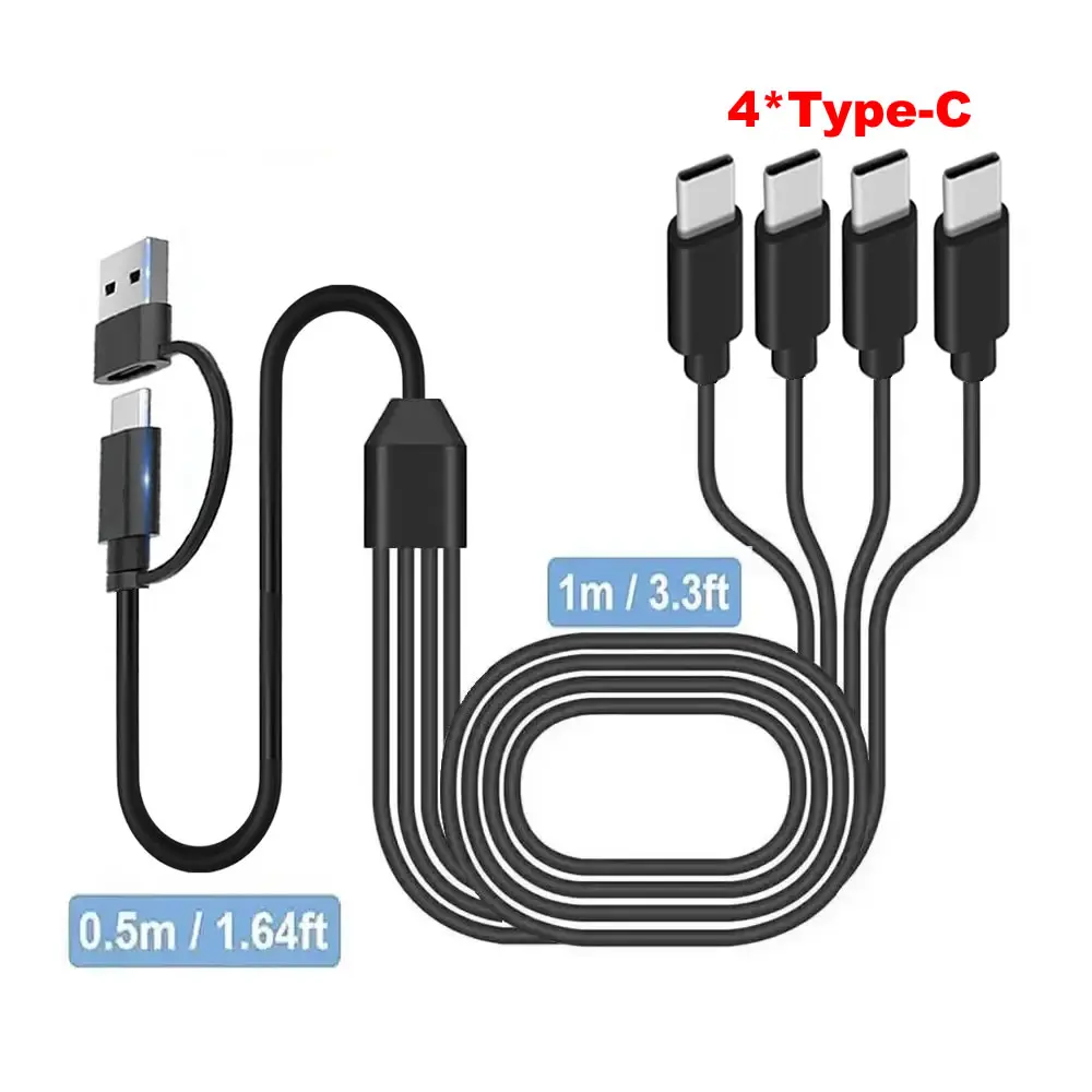 Universal USB Charging Cable with Multi USB-C Connectors