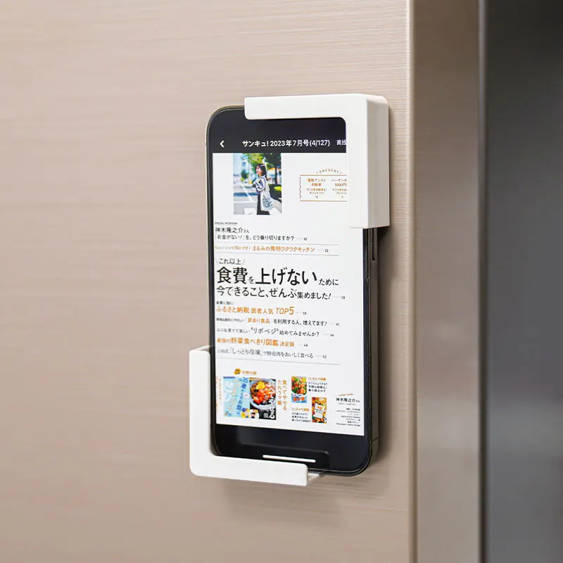 Enamel plate magnetic mobile phone holder Tablet computer stand Magnetic wall mount stand Charging rack bracket bracket