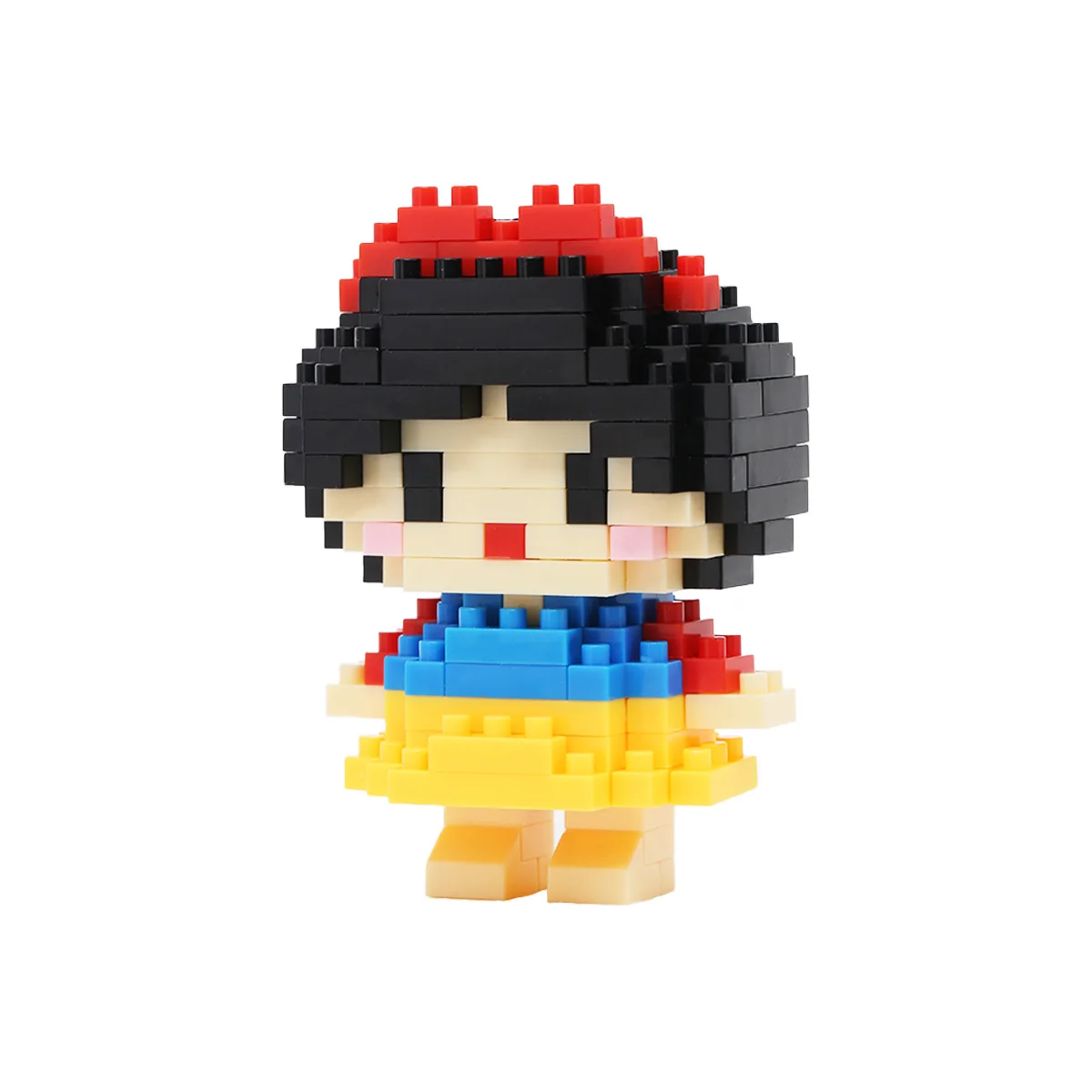 Disney Building Blocks 108 Style Stitch LinaBell Hello Kitty Princess Cartoon Figrues Bricks Children's Assembly Toys Model Gift
