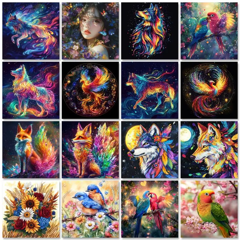 Painting By Numbers Adults Crafts Animals Coloring On Numbers Wall Art On Canvas Diy Gift Picture Drawing Pain 40x50cm painting by numbers kits oil picture by numbers painting by numbers