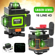 

New Hot Sale 12/16 Lines 3/4D Laser Level Level Self-Leveling 360 Horizontal And Vertical Cross Super Powerful Green Laser Level