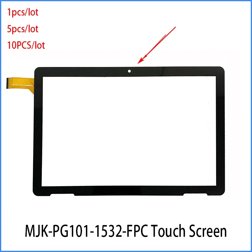 1/5/10 pcs For ONN 100011886 2APUQW1027 Capacitive 10.1 Inch MJK-PG101-1532-FPC PX101C64A01 Touch Screen Sensor Digitizer