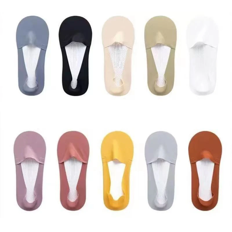 Breathable non-slip ice thin socks Summer seamless ladies invisible boat socks Japanese style women kawaii cute ladies invisible socks