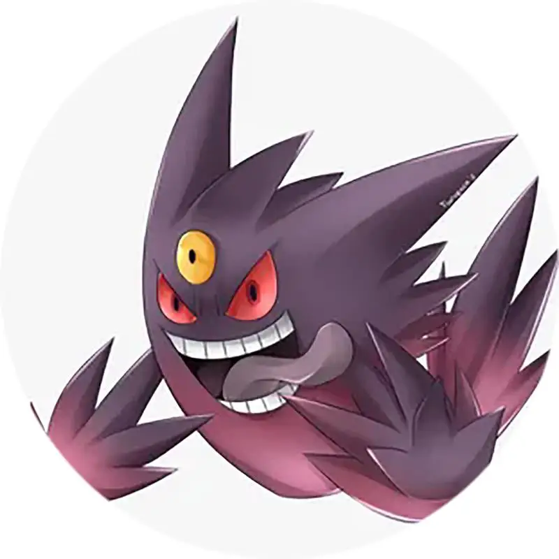 Stylish Black Gengar Phone Grip and Stand Holder