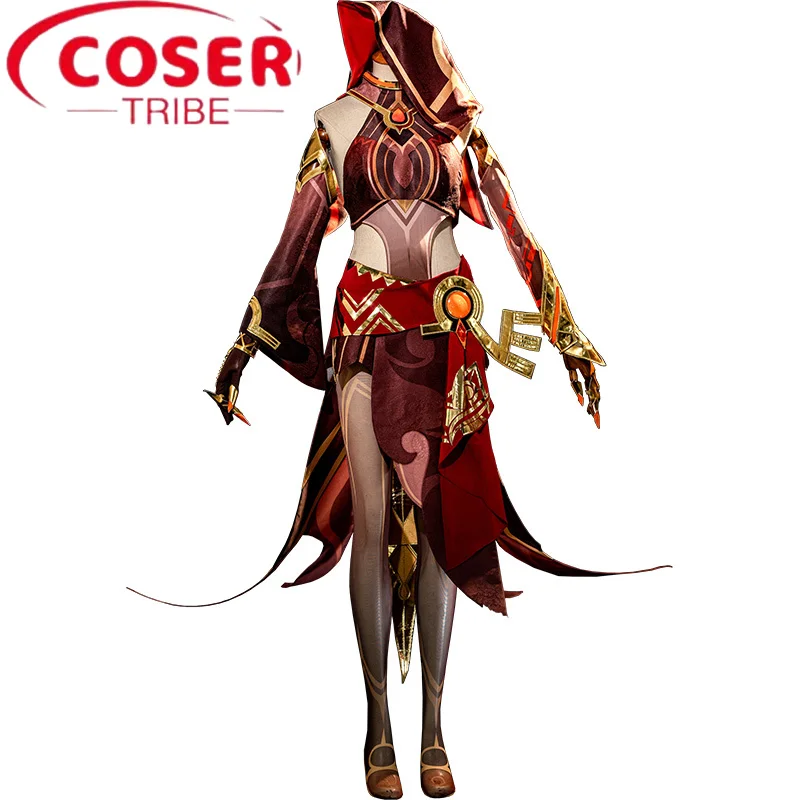 

Anime Game Genshin Impact Red Sand Narrator Halloween Carnival Role Play Costume Complete Set