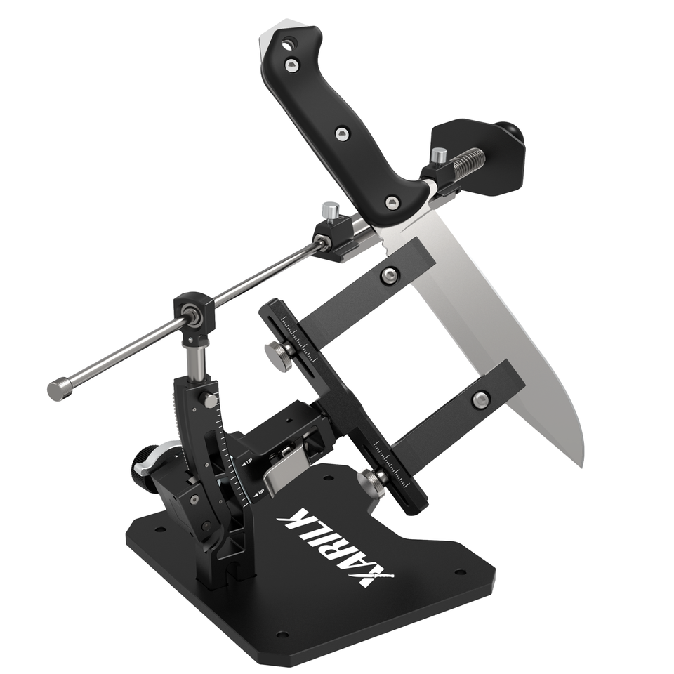 XARILK  Professional Aluminium Knife Sharpener, GEN3 Guided Knife Sharpening System, Knife Sharpening Kit with 3 Diamond Plates