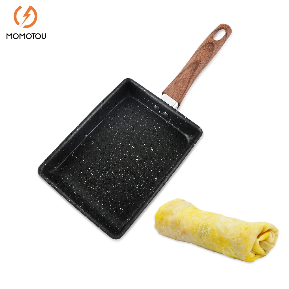 

Retangular Omelette Pan Tamagoyaki Non Stick Frying Egg Pan Anti-Scalding Handle Japanese Pancake Maker Pot Kitchen Cookware Pan