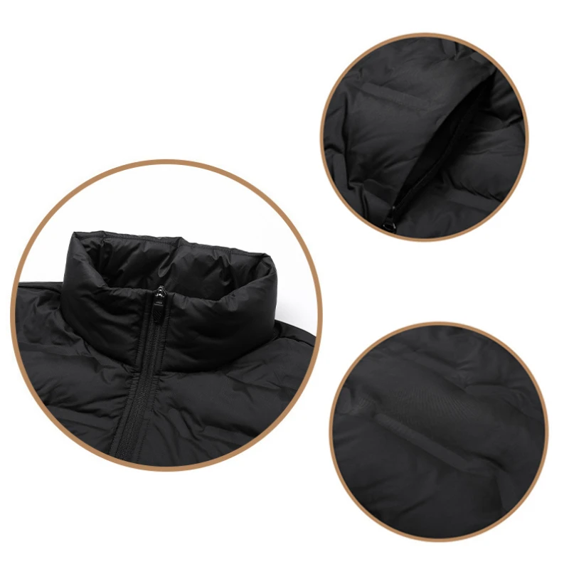 New Casual Winter 85% White Duck Down Jackets Black  Hoodies Parkas Male Coat Lightweight Water Wind-Resistant Men's Clothing