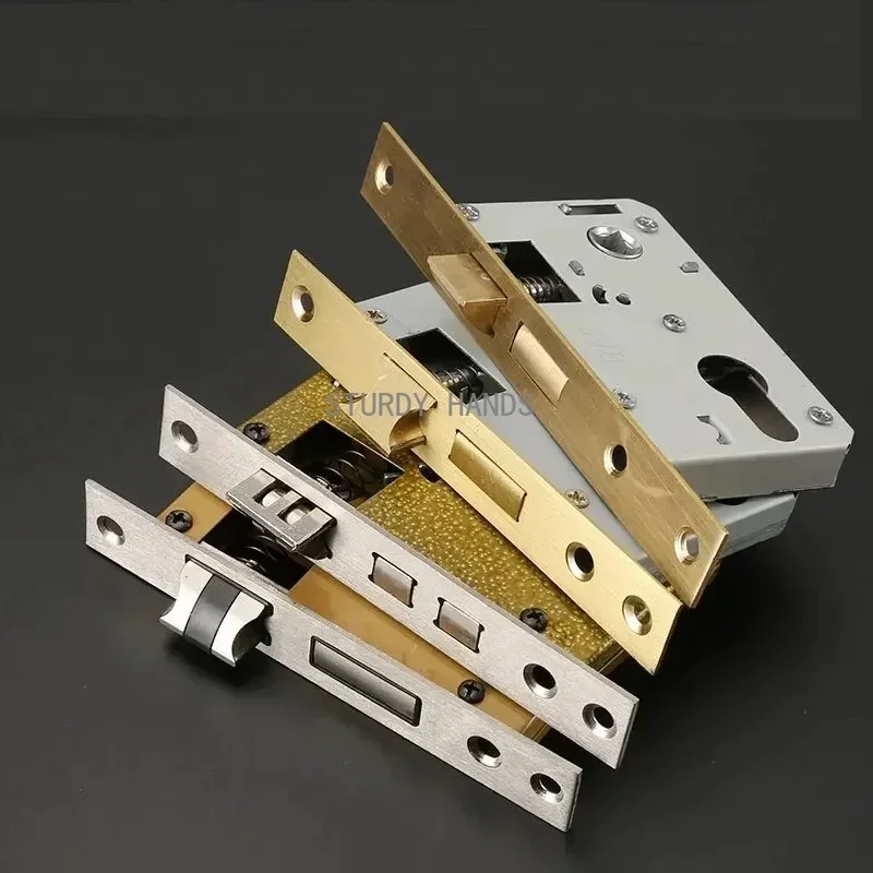 Security Door Lock Cylinder Home Single Tongue Mute Anti-Theft Lock Core Indoor Hardware Accessories