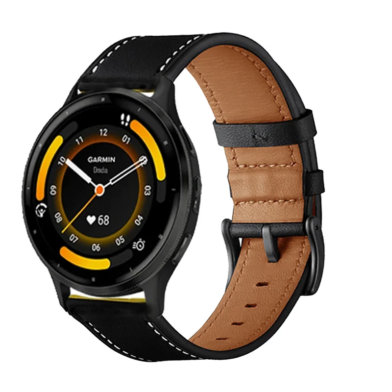 

Leather Bracelet For Garmin Venu 3 2 Strap Garmin Forerunner 265 255 965 745 158 55 Bracelet Garmin Venu SQ 2 Plus Watchband